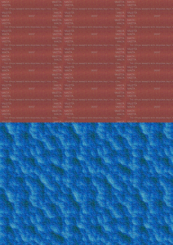 Henry Landers Fotografie Serie Titel X Capitals - Muster für Rollbild-Serien