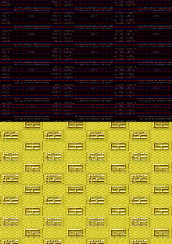 Henry Landers Fotografie Serie Titel X Capitals - Muster für Rollbild-Serien